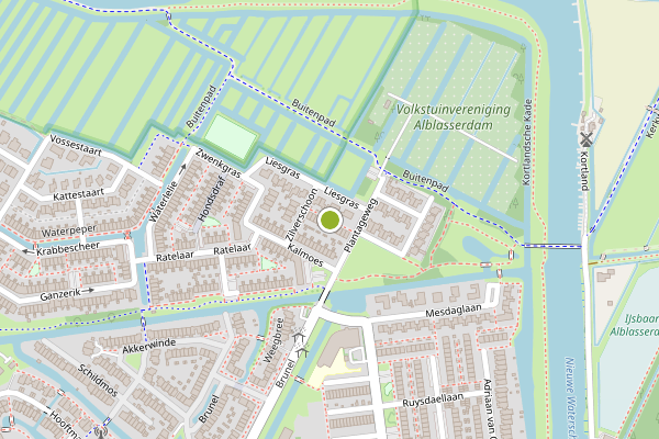 Ambulance-melding op Zilverschoonpad, Alblasserdam op 28 juni, kaart-overzicht