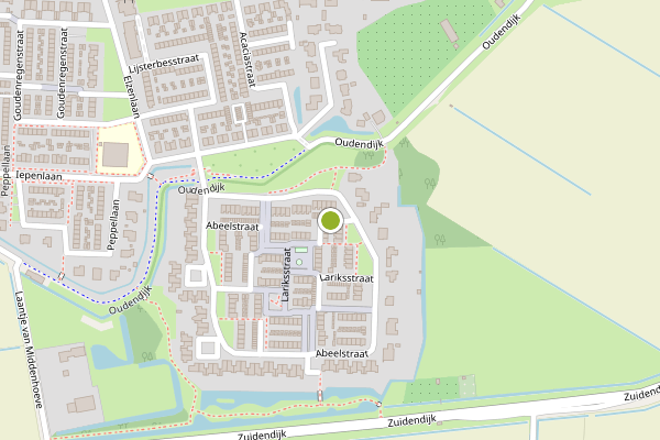 Ambulance-melding op Abeelstraat, Dordrecht op 27 juni, kaart-overzicht