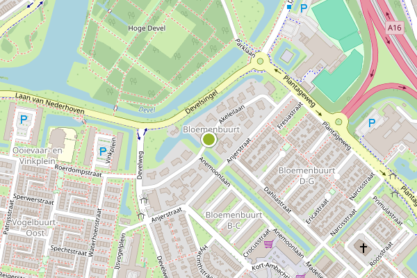 Ambulance-melding op Akeleilaan, Zwijndrecht op 28 juni, kaart-overzicht