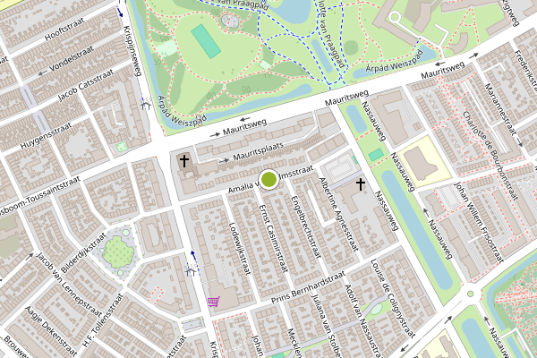 Ambulance-melding op Amalia van Solmsstraat, Dordrecht op 28 juni, kaart-overzicht