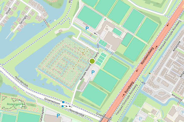 Ambulance-melding op Nieuwe Noordpolderweg, Dordrecht op 28 juni, kaart-overzicht