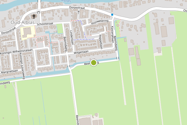 Ambulance-melding op Beemdweg, Oud-Alblas op 29 juni, kaart-overzicht