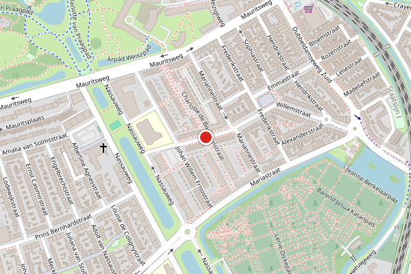Brandweer-melding op Anna Paulownastraat, Dordrecht op 29 juni, kaart-overzicht