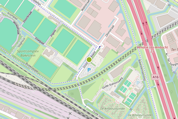 Ambulance-melding op Groot Karreveld, Zwijndrecht op 29 juni, kaart-overzicht