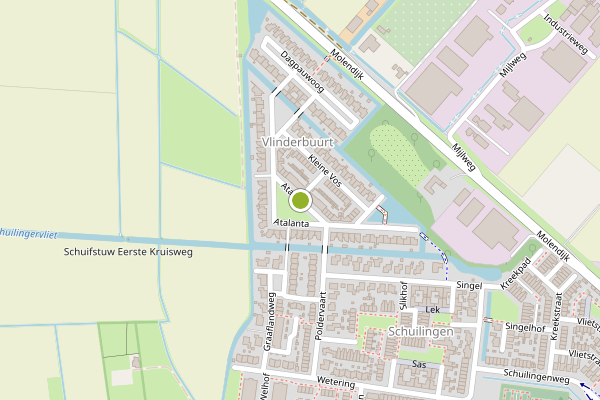 Ambulance-melding op Atalanta, 's-Gravendeel op 30 juni, kaart-overzicht