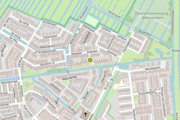 Ambulance-melding op Zwanebloem, Alblasserdam op 30 juni, kaart-overzicht
