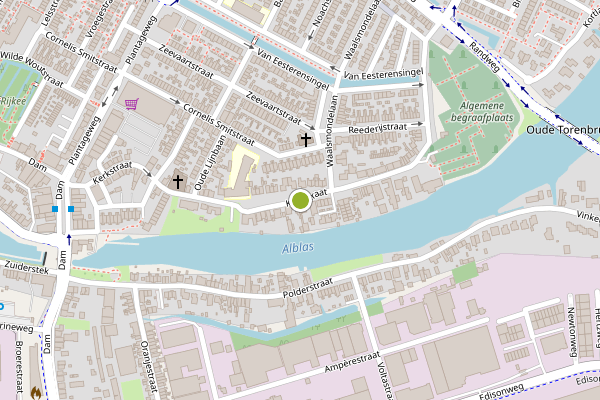 Kaart Alblasserdam