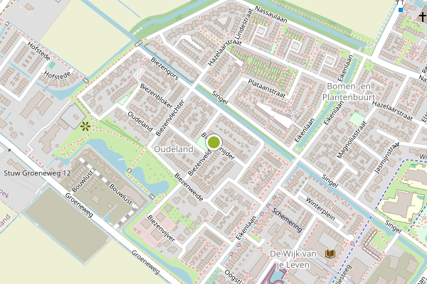 Ambulance-melding op Biezensnijder, Puttershoek op 1 juli, kaart-overzicht