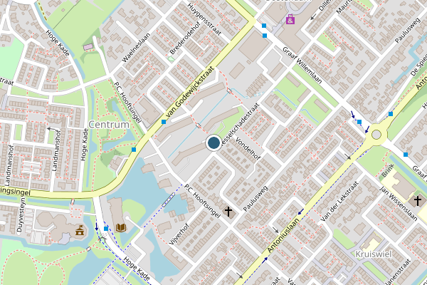 Politie-melding op Tesselschadestraat, Hendrik-Ido-Ambacht op 2 juli, kaart-overzicht