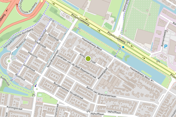 Ambulance-melding op Ambachtstraat, Dordrecht op 2 juli, kaart-overzicht