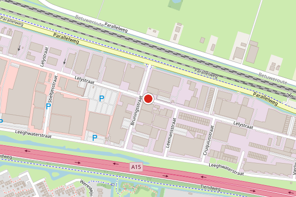 Brandweer-melding op Lelystraat, Sliedrecht op 3 juli, kaart-overzicht