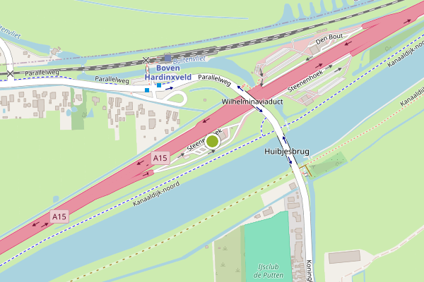 Ambulance-melding op Steenenhoek, Hardinxveld-Giessendam op 3 juli, kaart-overzicht