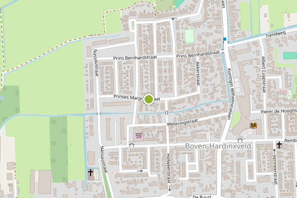 Ambulance-melding op Prinses Margrietstraat, Hardinxveld-Giessendam op 29 juni, kaart-overzicht