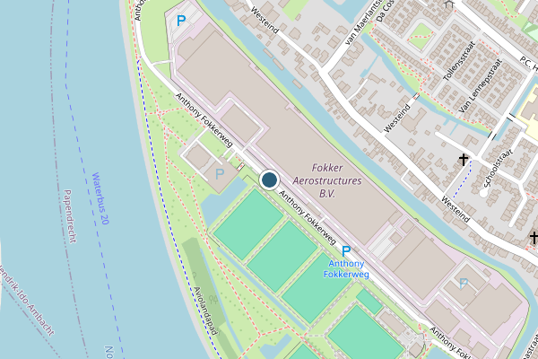 Politie-melding op Anthony Fokkerweg, Papendrecht op 3 juli, kaart-overzicht