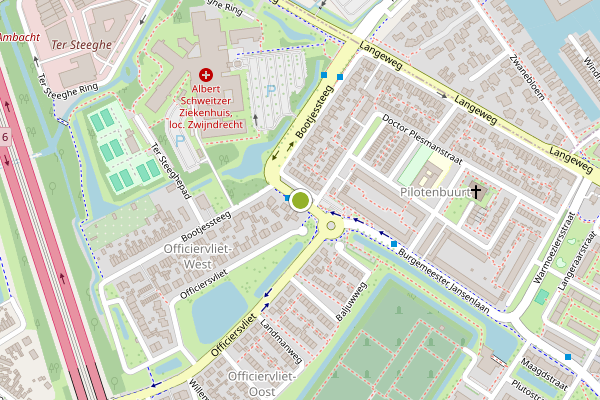 Ambulance-melding op Burgemeester Jansenlaan, Zwijndrecht op 4 juli, kaart-overzicht
