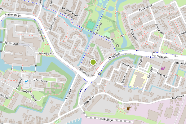 Ambulance-melding op Locksweer, Sliedrecht op 4 juli, kaart-overzicht
