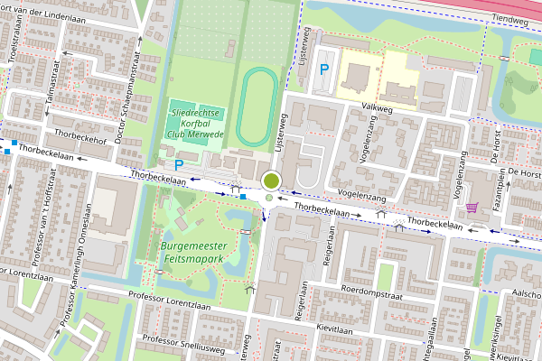 Ambulance-melding op Lijsterweg, Sliedrecht op 5 juli, kaart-overzicht