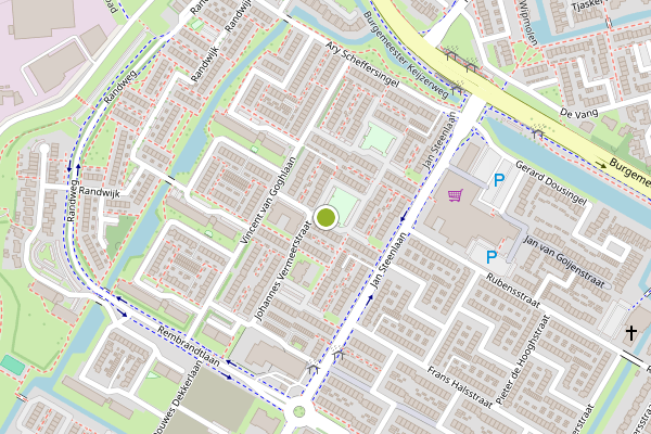 Ambulance-melding op Meindert Hobbemastraat, Papendrecht op 6 juli, kaart-overzicht