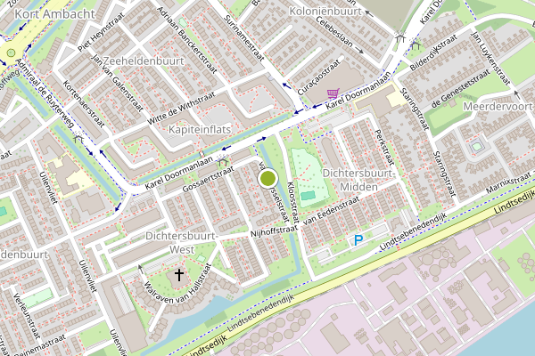 Ambulance-melding op van Deysselstraat, Zwijndrecht op 5 juli, kaart-overzicht