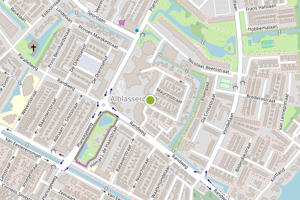 Ambulance-melding op Koningin Wilhelminaweg, Alblasserdam op 7 juli, kaart-overzicht