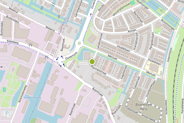 Ambulance-melding op Klarinetstraat, Sliedrecht op 7 juli, kaart-overzicht