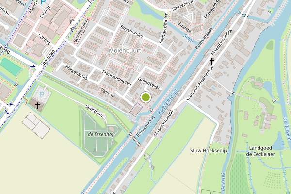 Ambulance-melding op Grondzeiler, Puttershoek op 8 juli, kaart-overzicht