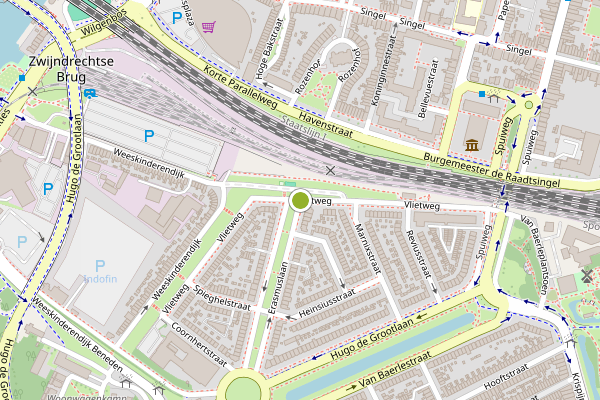 Ambulance-melding op Vlietweg, Dordrecht op 8 juli, kaart-overzicht
