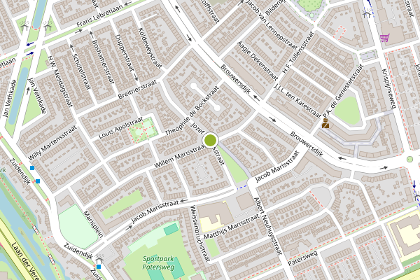 Ambulance-melding op Jozef Israelsstraat, Dordrecht op 8 juli, kaart-overzicht