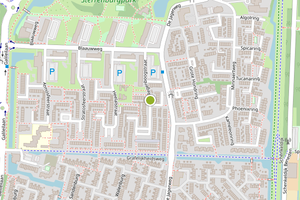 Ambulance-melding op Regenboogstraat, Dordrecht op 7 juli, kaart-overzicht