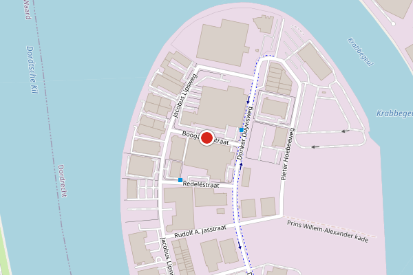 Brandweer-melding op Boogaerdtstraat, Dordrecht op 7 juli, kaart-overzicht