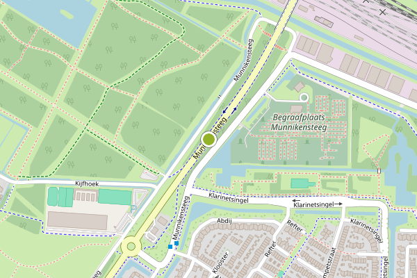 Ambulance-melding op Munnikensteeg, Zwijndrecht op 7 juli, kaart-overzicht