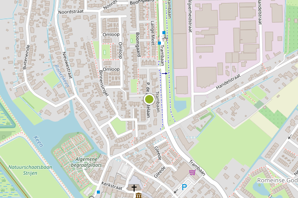 Ambulance-melding op P. de Jongstelaan, Strijen op 8 juli, kaart-overzicht