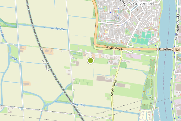 Ambulance-melding op 1x187 Strijensew%g, 's-Gravendeel op 8 juli, kaart-overzicht