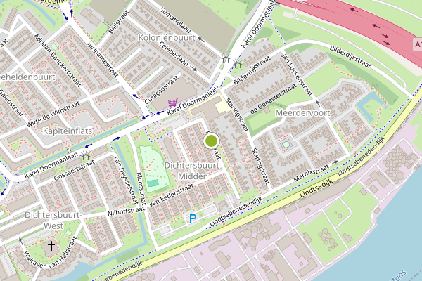 Ambulance-melding op Perkstraat, Zwijndrecht op 8 juli, kaart-overzicht