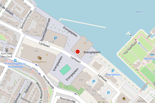 Brandweer-melding op Lijnbaan, Dordrecht op 9 juli, kaart-overzicht