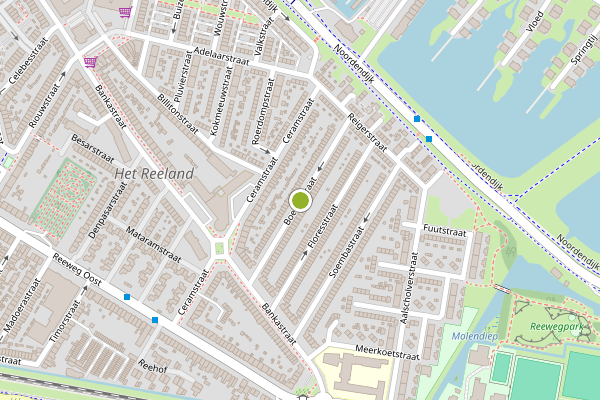 Ambulance-melding op Boeroestraat, Dordrecht op 8 juli, kaart-overzicht
