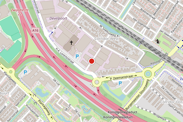 Brandweer-melding op Christiaan Huygensstraat, Zwijndrecht op 9 juli, kaart-overzicht