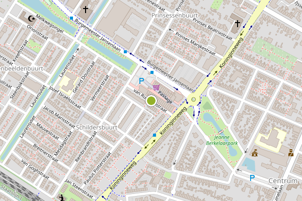 Ambulance-melding op van Ruisdaelstraat, Zwijndrecht op 9 juli, kaart-overzicht