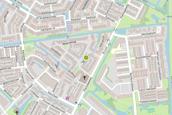 Ambulance-melding op Brunel, Alblasserdam op 10 juli, kaart-overzicht