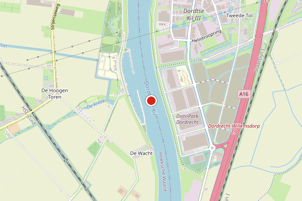 Brandweer-melding op Dordrecht op 10 juli, kaart-overzicht