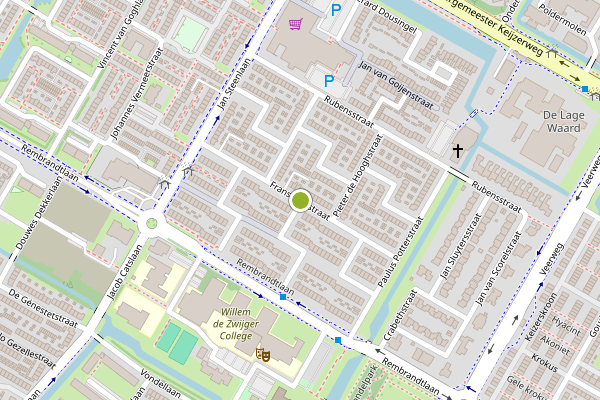 Ambulance-melding op Frans Halsstraat, Papendrecht op 11 juli, kaart-overzicht