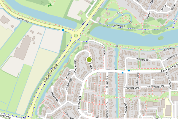 Ambulance-melding op Westerwijk, Zwijndrecht op 11 juli, kaart-overzicht