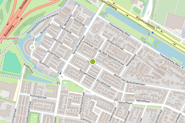 Ambulance-melding op Burgemeester de Roostraat, Dordrecht op 11 juli, kaart-overzicht