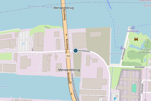 Politie-melding op Kerkeplaat, Dordrecht op 12 juli, kaart-overzicht