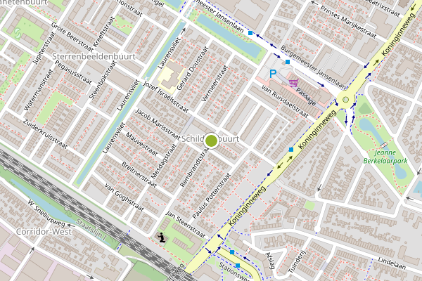 Ambulance-melding op Rembrandtstraat, Zwijndrecht op 11 juli, kaart-overzicht