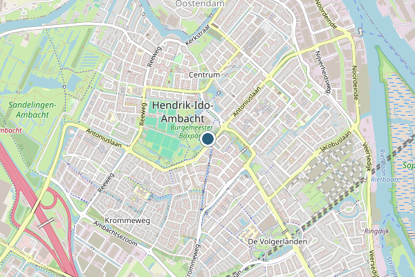 Politie-melding op Hendrik-Ido-Ambacht op 13 juli, kaart-overzicht