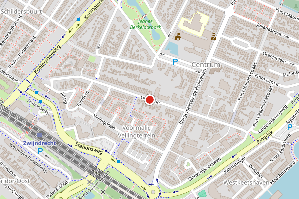 Brandweer-melding op Lindelaan, Zwijndrecht op 13 juli, kaart-overzicht