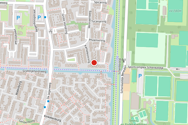 Brandweer-melding op Kameleonring, Dordrecht op 13 juli, kaart-overzicht