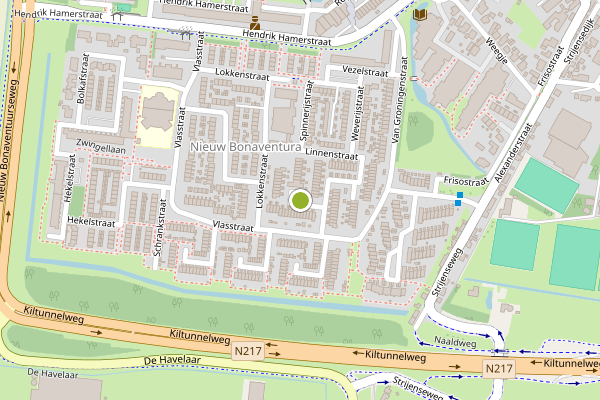 Ambulance-melding op Batiststraat, 's-Gravendeel op 15 juli, kaart-overzicht