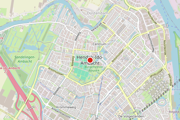 Brandweer-melding op Hendrik-Ido-Ambacht op 16 juli, kaart-overzicht